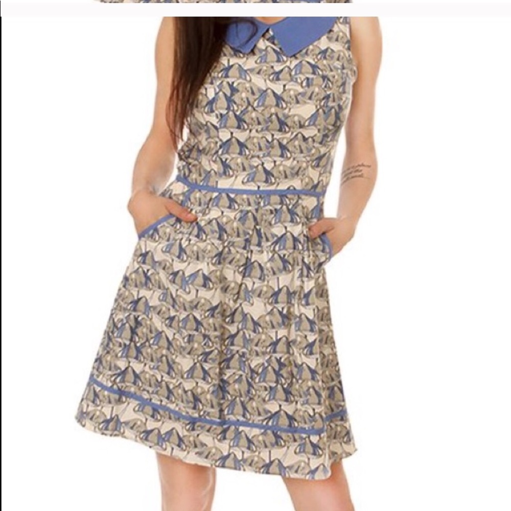 Retrolicious mushroom fabric 3x retro dress
